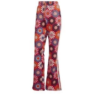 FARM Rio x Adidas Colorful Floral Boot Cut Pants Sweatpants